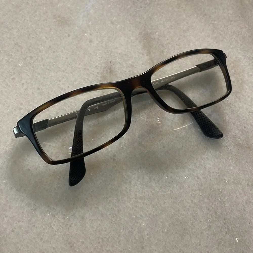 Ray-Ban RB7017 Frames Unisex RX prescription glasses brown tan plastic metal OS